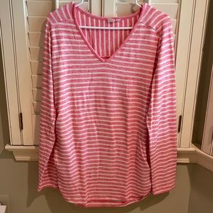 Pink Striped Maternity Sweater in Large by Gap